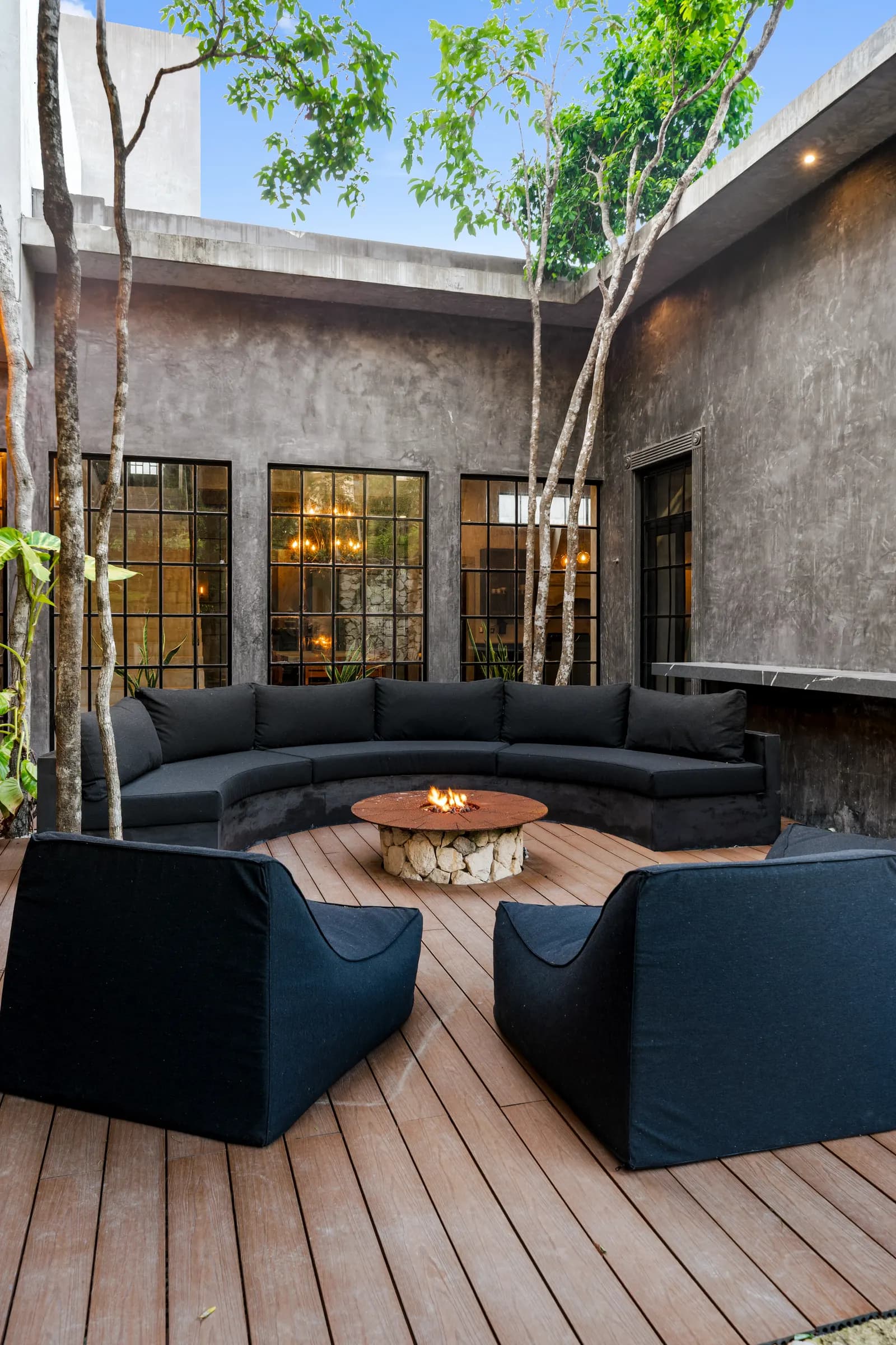 Custom outdoor cushions designed for tropical climate